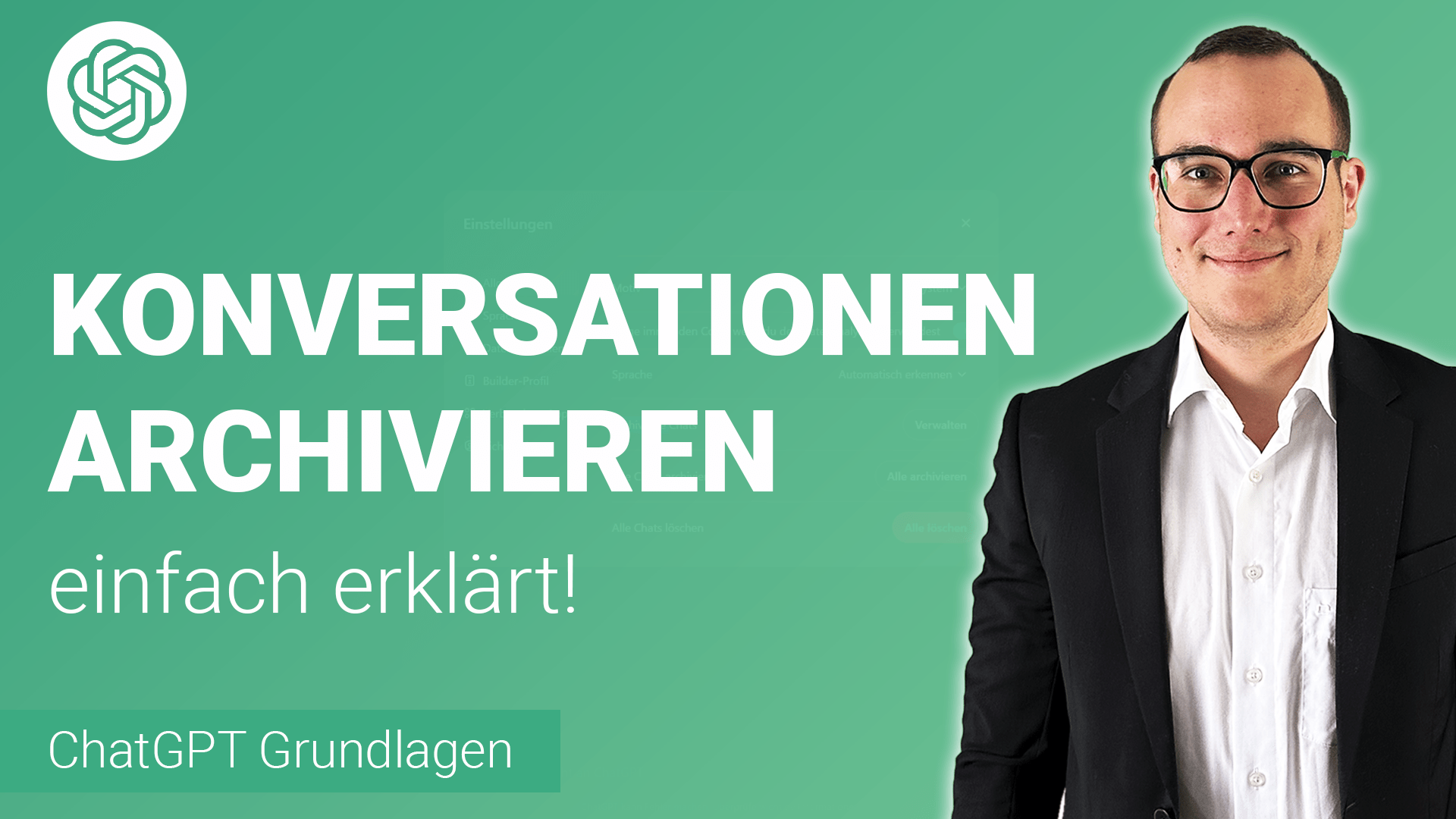 KONVERSATIONEN archivieren in ChatGPT einfach erklärt