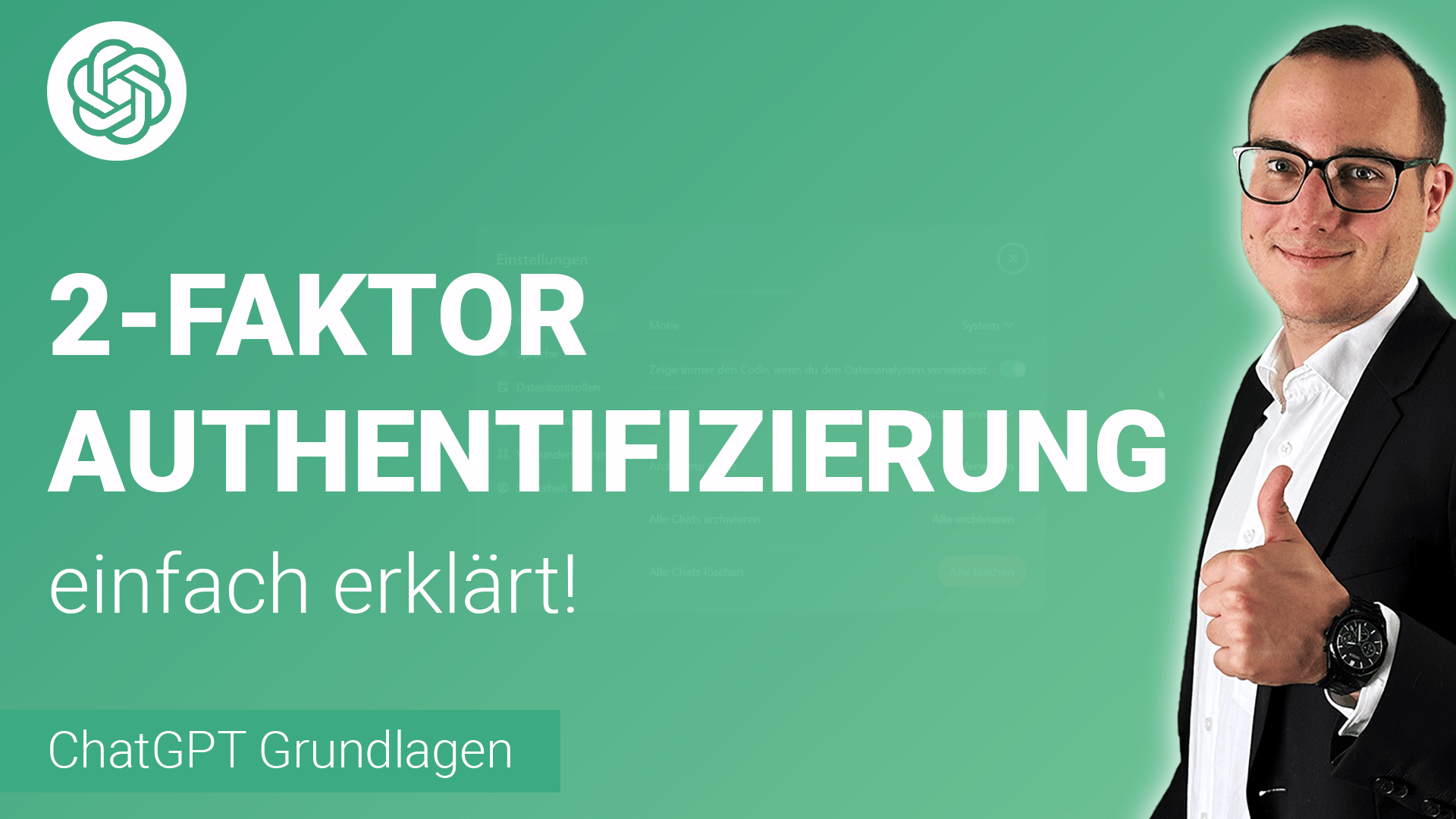 2-FAKTOR AUTHENTIFIZIERUNG aktivieren einfach erklärt