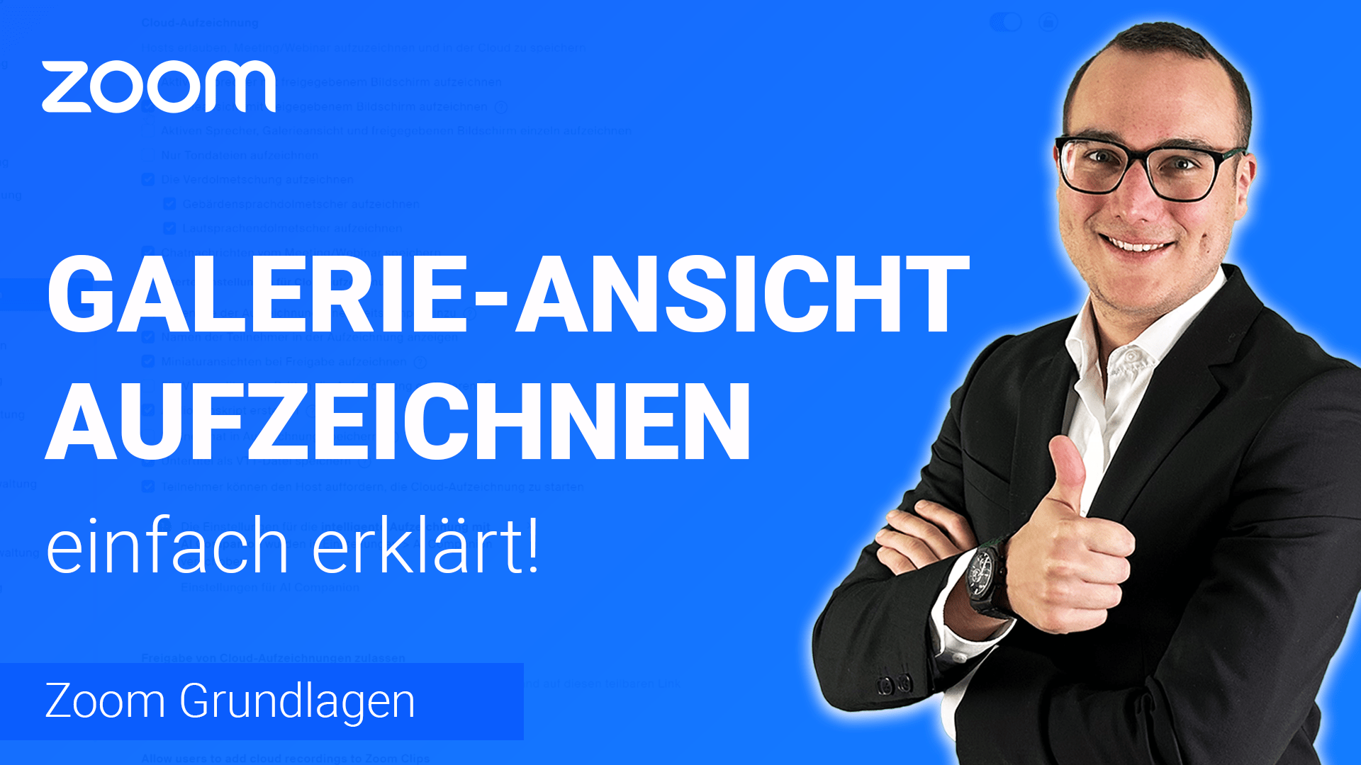 GALERIE-ANSICHT aufzeichnen einfach erklärt