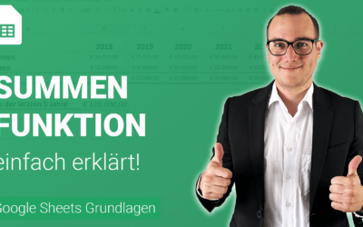 SUMMEN-Funktion anwenden einfach erklärt