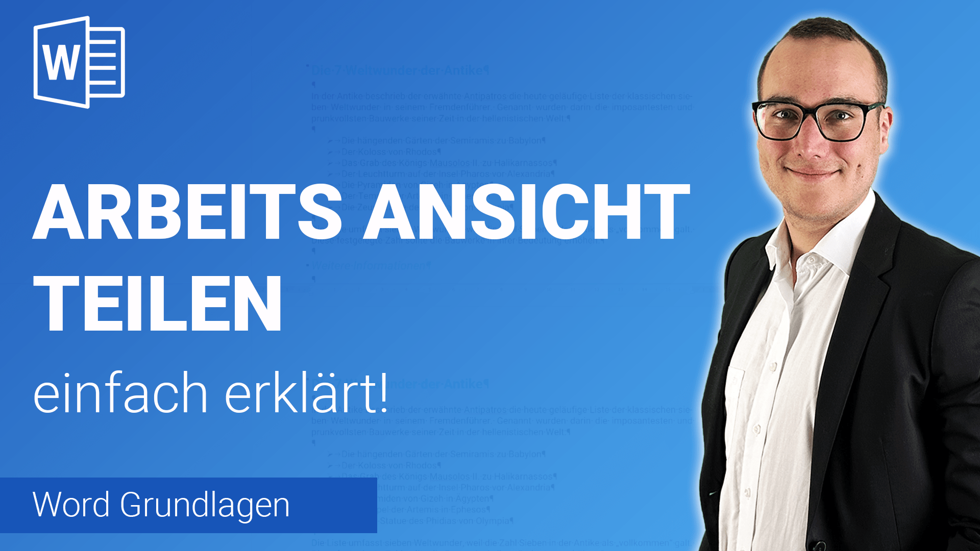 ARBEITSANSICHT teilen einfach erklärt