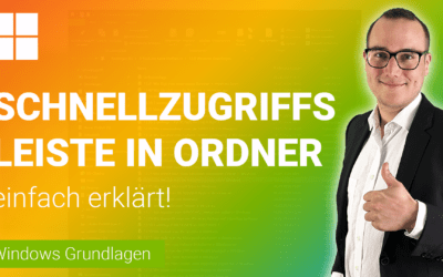 SCHNELLZUGRIFFSLEISTE in Ordner anpassen einfach erklärt