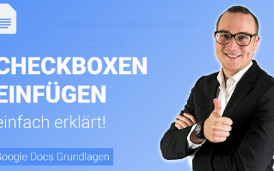 DYNAMISCHE CHECKBOXEN einfügen einfach erklärt