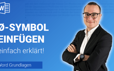 DURCHSCHNITSSSYMBOL (Ø) einfügen einfach erklärt