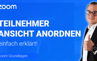 TEILNEHMER-ANSICHT manuell anordnen einfach erklärt