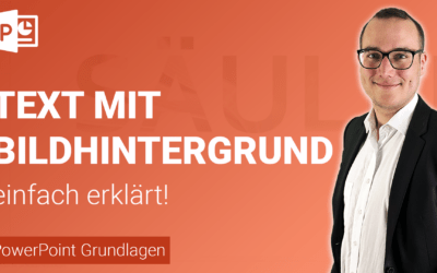 TEXT mit BILDHINTERGRUND erstellen einfach erklärt
