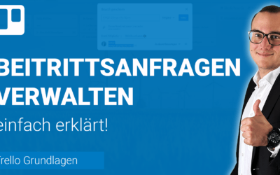 BEITRITTSANFRAGEN verwalten einfach erklärt
