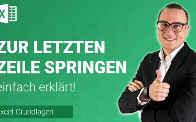 Zur LETZTEN ZEILE springen einfach erklärt
