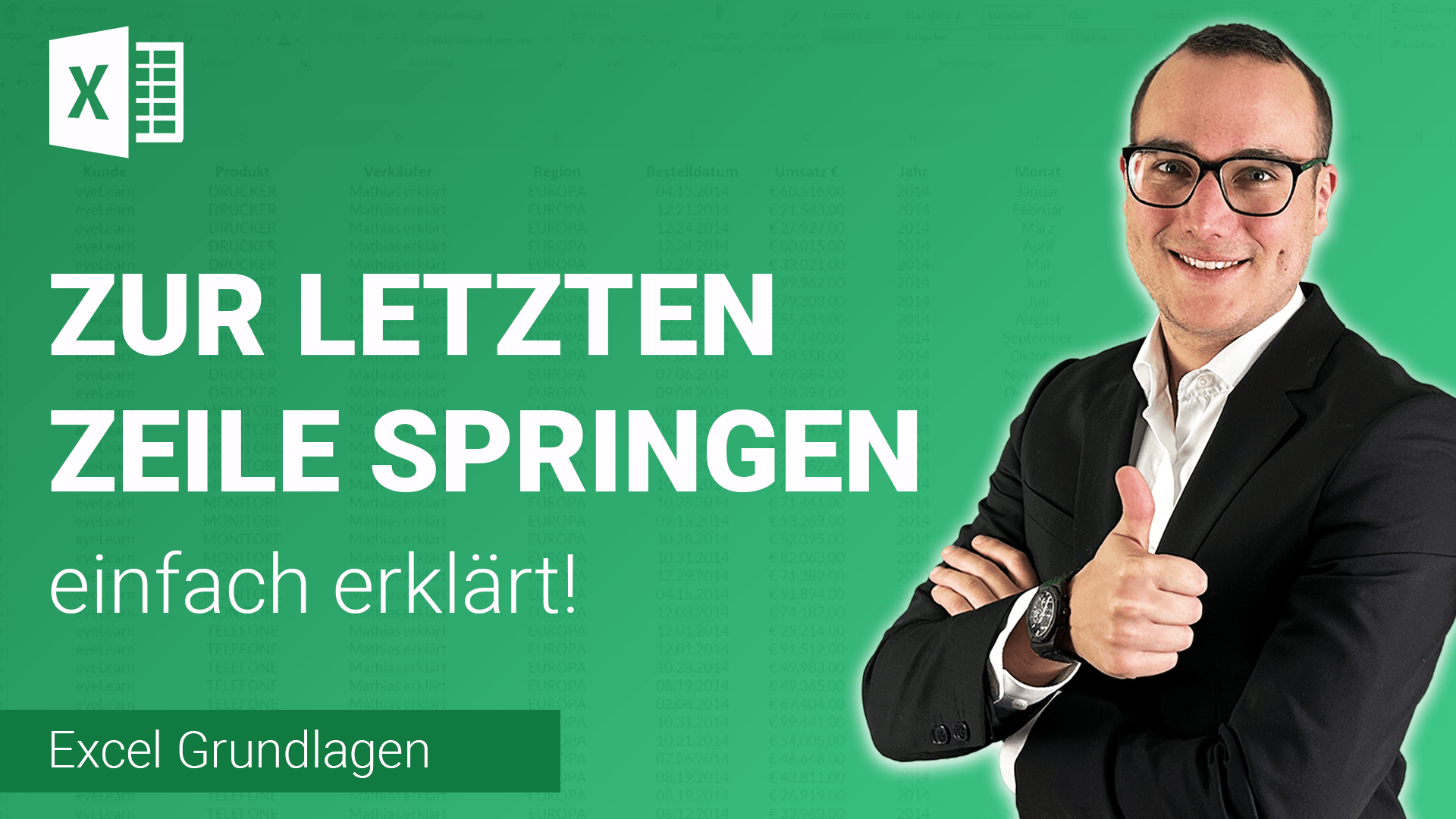 Zur LETZTEN ZEILE springen einfach erklärt