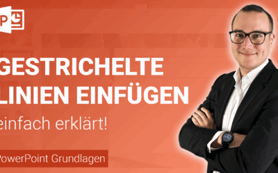 GESTRICHELTE LINIE einfügen einfach erklärt