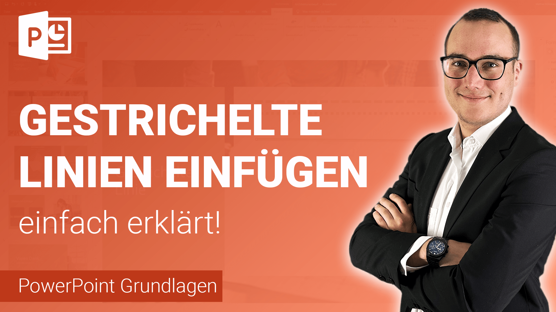 GESTRICHELTE LINIE einfügen einfach erklärt