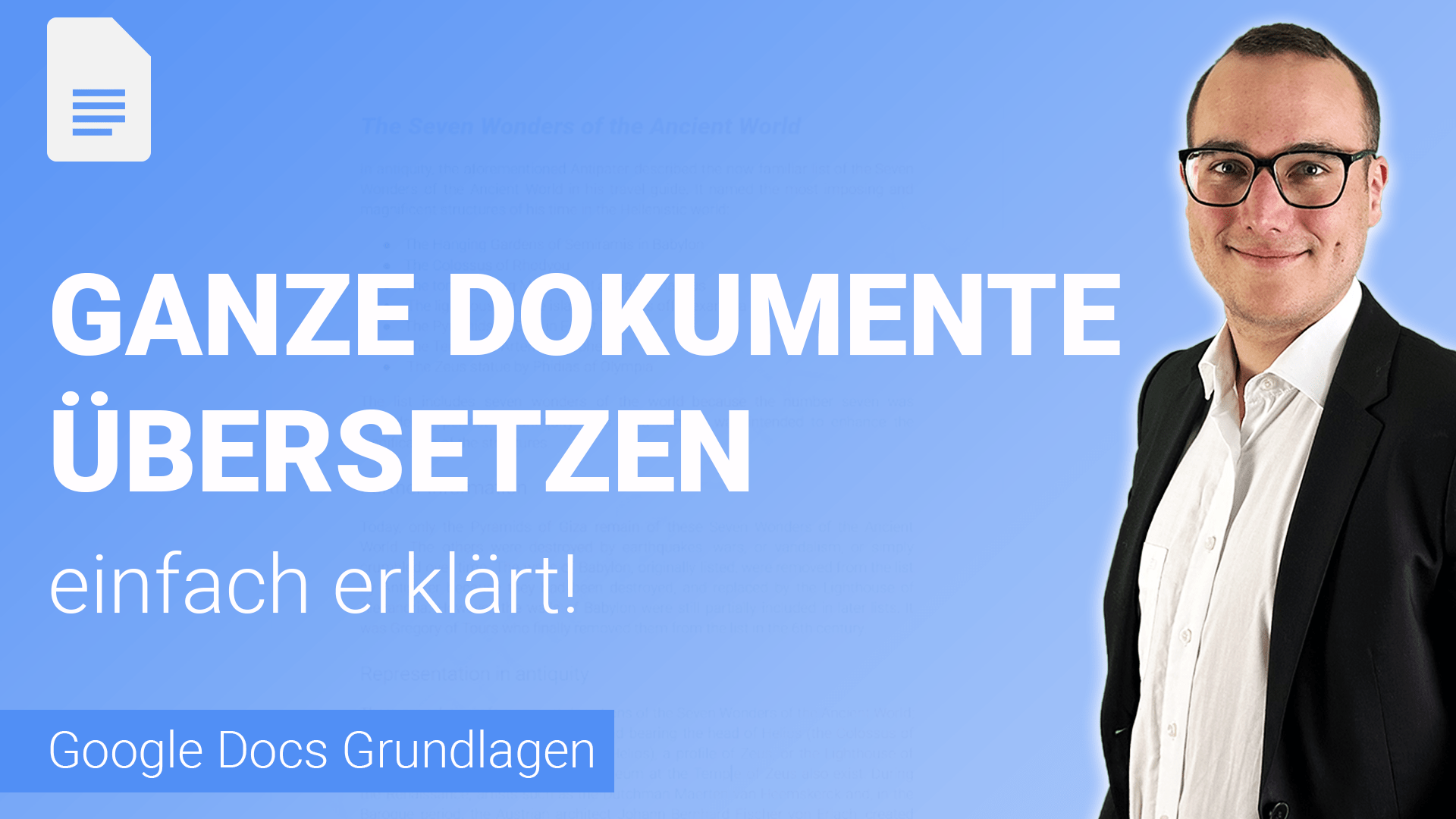 👉 GANZE DOKUMENTE schnell übersetzen einfach erklärt - Lerne Google Docs